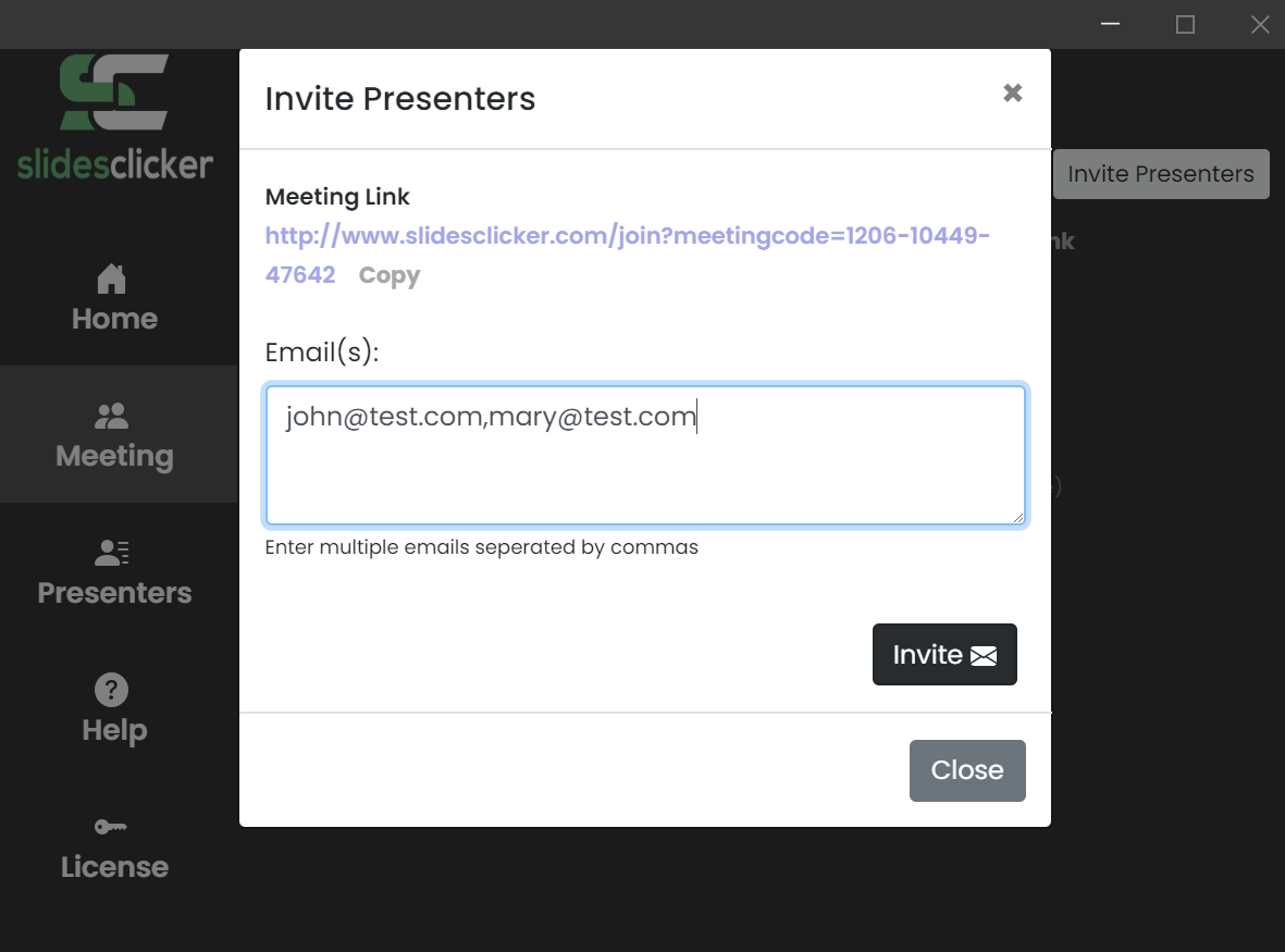 SlidesClicker - Internet Clicker